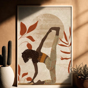 The Mazoezi Fine Wall Art Print  Yoga Art 