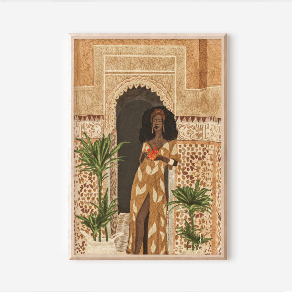 The ‘Ayala Print ‘ African Female Art Print