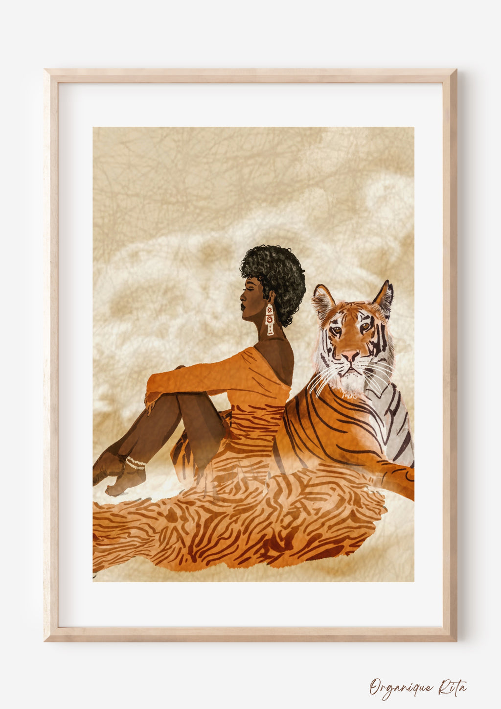 Alter Ego Tiger - African Wall Art Print for living space