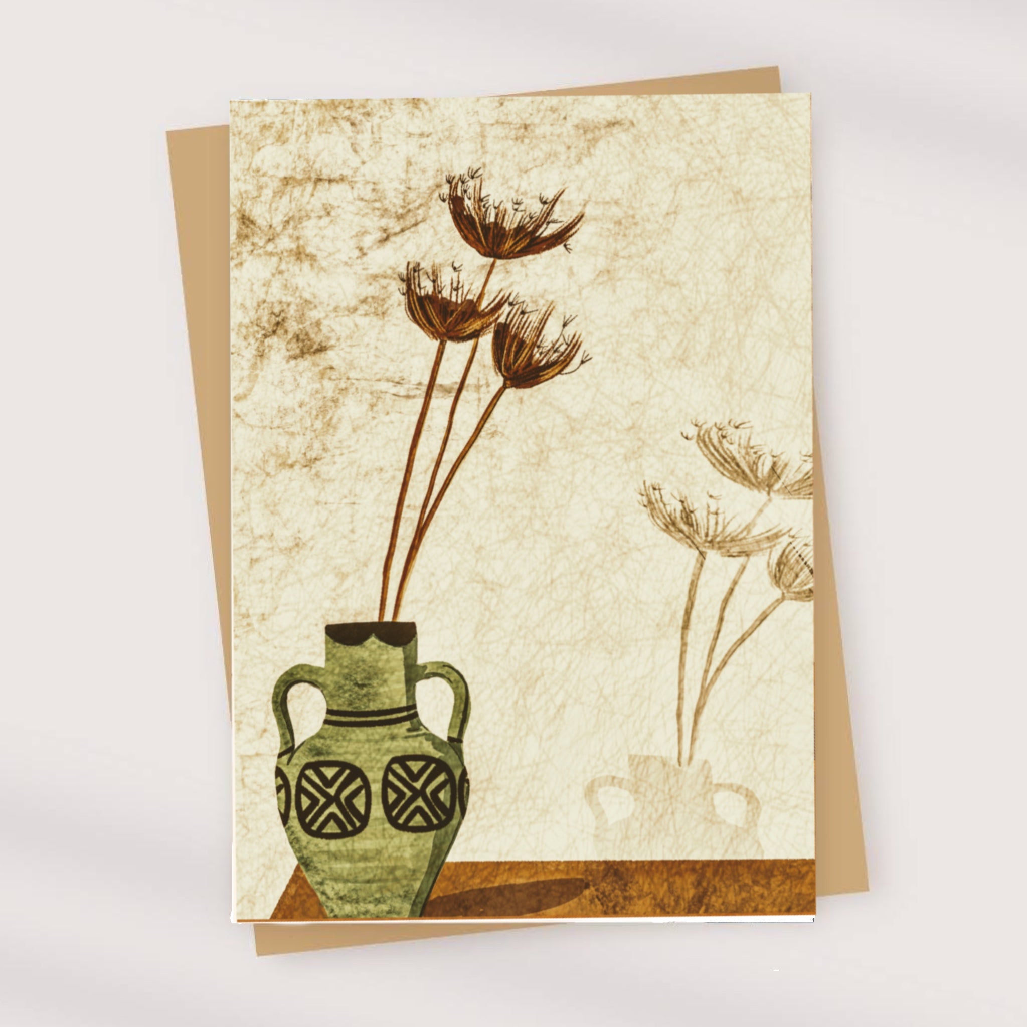 african-botanical-pattern-ceramic-art-design-special-occasion-greeting-card