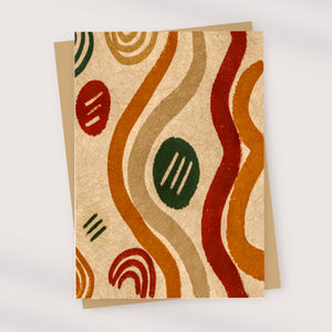 african-red-pattern-geometric-art-design-special-occasion-greeting-card