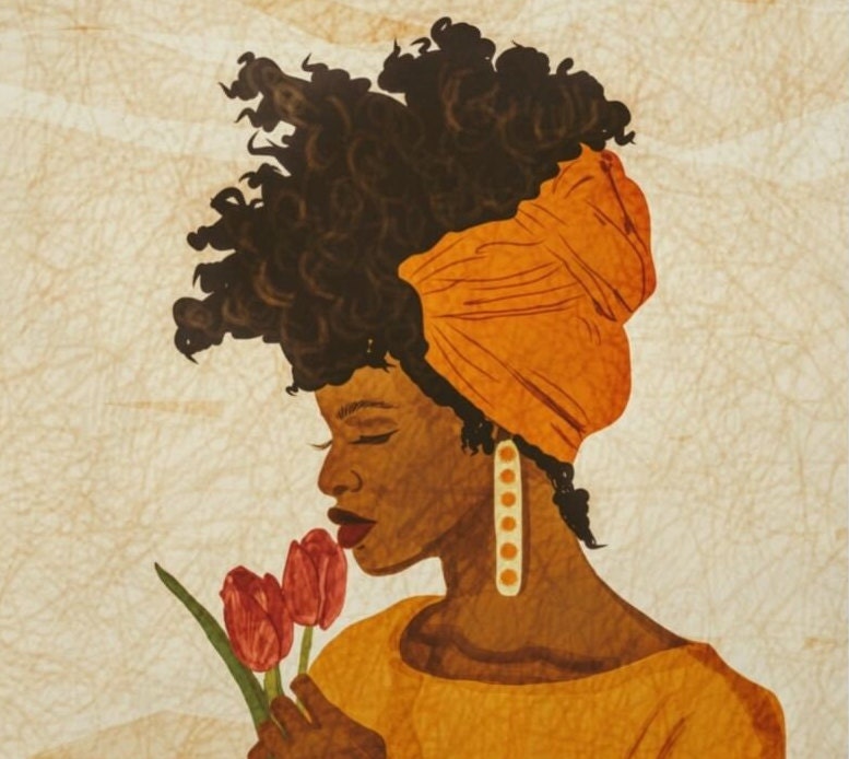 Nia - Afro and Tulips