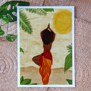 Baki - African Woman Yoga  Print